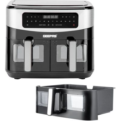 Geepas - 9L XL Dual Zone - 10L Drawer - Air Fryer Geepas - 9L XL Dual Zone - 10L Drawer - Air Fryer