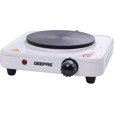 Geepas - 1000W Single Hot Plate - Cast Iron - Table Top - Hot Plate Geepas - 1000W Single Hot Plate - Cast Iron - Table Top - Hot Plate