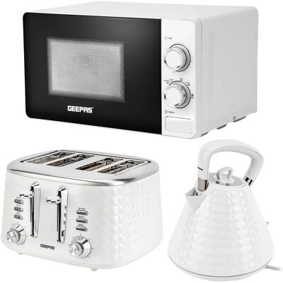 Geepas - white - kettle, toaster, mini oven Geepas - white - kettle, toaster, mini oven