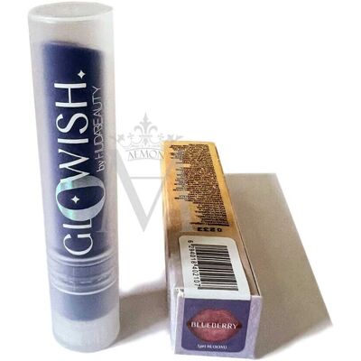 Huda Beauty GloWish Super Jelly Lip Balm - Blåbær - Nærende, Vegan, 2,5g Huda Beauty GloWish Super Jelly Lip Balm - Blåbær - Nærende, Vegan, 2,5g