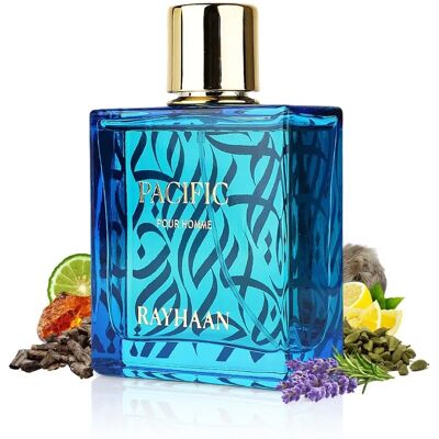 Rayhaan Pacific Eau De Parfum for Men - 100ml - Fresh, Bold Scent Rayhaan Pacific Eau De Parfum for Men - 100ml - Fresh, Bold Scent