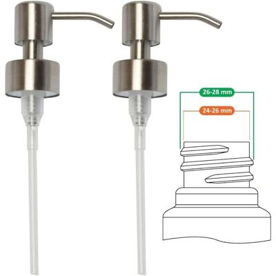 LANGRAY - Pompa per dispenser - 28 mm - bottiglie 22-24 mm - Pompa sapone LANGRAY - Pompa per dispenser - 28 mm - bottiglie 22-24 mm - Pompa sapone