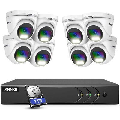 Annke - 8CH DVR 82MP - Visión nocturna a color - Kit CCTV Annke - 8CH DVR 82MP - Visión nocturna a color - Kit CCTV