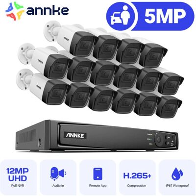 Annke - POE 5MP ×16 Canales - Visión Nocturna Kit Annke - POE 5MP ×16 Canales - Visión Nocturna Kit