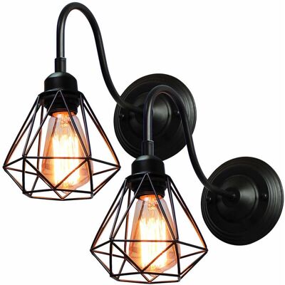 AXHUP Vintage Industrial Wall Lamp - 2 Pieces AXHUP Vintage Industrial Wall Lamp - 2 Pieces