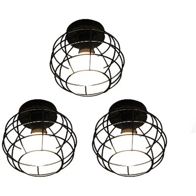 H&H Retro Globe Ceiling Light - E27 - Pack of 3 H&H Retro Globe Ceiling Light - E27 - Pack of 3