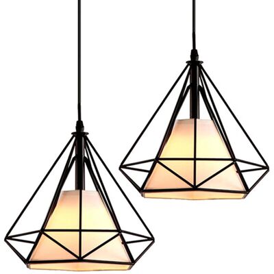 Axhup Lampada Pendente Vintage Industriale - 25cm, Nero - Tipo di Prodotto Axhup Lampada Pendente Vintage Industriale - 25cm, Nero - Tipo di Prodotto