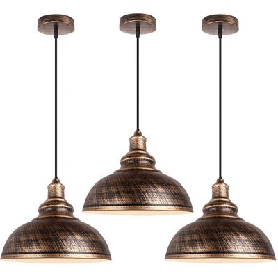 Axhup Vintage Pendant Lamp Set - E27 29cm Industrial Lighting Axhup Vintage Pendant Lamp Set - E27 29cm Industrial Lighting