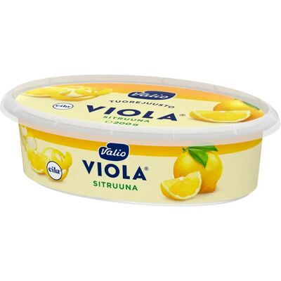 Valio - Viola - Laktoositon - Sitruuna - Cream cheese Valio - Viola - Laktoositon - Sitruuna - Cream cheese