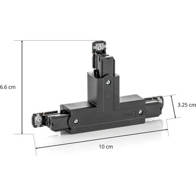 Nordic, Arclite, Global T-connector til belysningsskinne - sort Nordic, Arclite, Global T-connector til belysningsskinne - sort