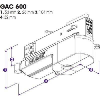 Global GAC600-3 Multiadapter DALI 10A 100N Weiß Global GAC600-3 Multiadapter DALI 10A 100N Weiß