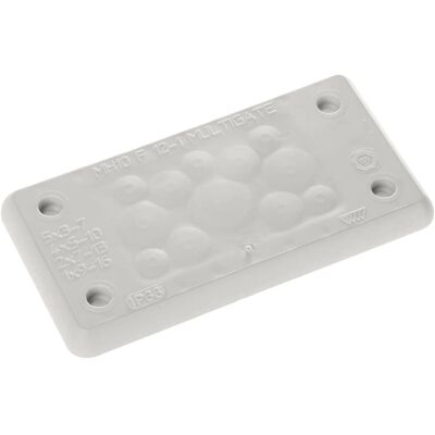 Trelleborg MH-10 F 12-1 Light Grey IP65 TPE Cable Gland Plate Trelleborg MH-10 F 12-1 Light Grey IP65 TPE Cable Gland Plate