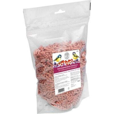 Leo & Wolf Rasvasiemenseos marjoilla rehuseos ulkolinnuille 1kg - Fugleernæring Leo & Wolf Rasvasiemenseos marjoilla rehuseos ulkolinnuille 1kg - Fugleernæring