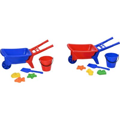 Plasto Carriola Con Set di Sabbia - Set di giochi Plasto Carriola Con Set di Sabbia - Set di giochi