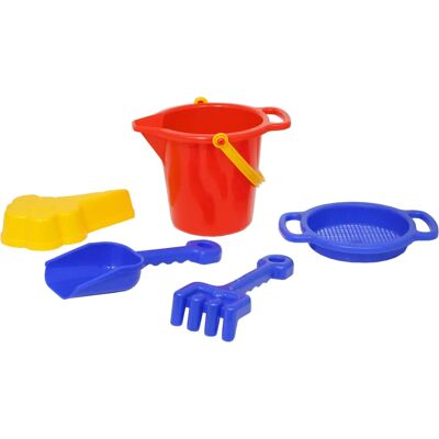 Plasto 1509 Set di Gioco - Secchio Rosso Plasto 1509 Set di Gioco - Secchio Rosso