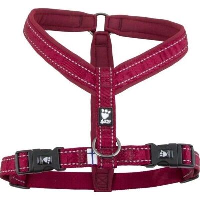 Hurtta Casual Lingon Rotes Gepolstertes Hund-Y-Geschirr - Hund Y-Geschirr Hurtta Casual Lingon Rotes Gepolstertes Hund-Y-Geschirr - Hund Y-Geschirr