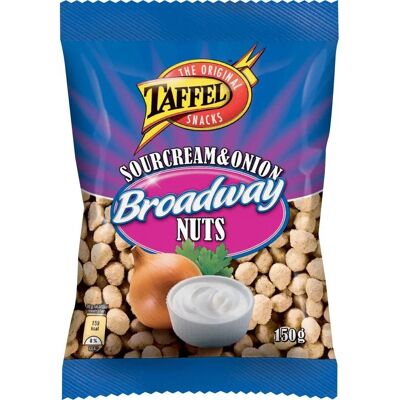 Taffel - Broadway Nuts Sour Cream & Onion - 150g - Pähkinät Taffel - Broadway Nuts Sour Cream & Onion - 150g - Pähkinät