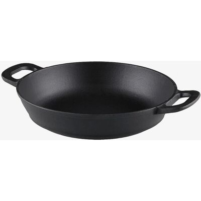Mustang Valurautainen Wok-pannu - 30 cm - Monikäyttöinen multigrillille Mustang Valurautainen Wok-pannu - 30 cm - Monikäyttöinen multigrillille