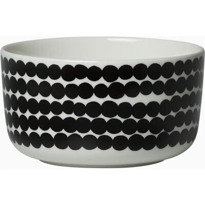 Marimekko Oiva/Siirtolapuutarha Kulho - 5 dl, Musta/Valkoinen, Geometrinen kuvio Marimekko Oiva/Siirtolapuutarha Kulho - 5 dl, Musta/Valkoinen, Geometrinen kuvio