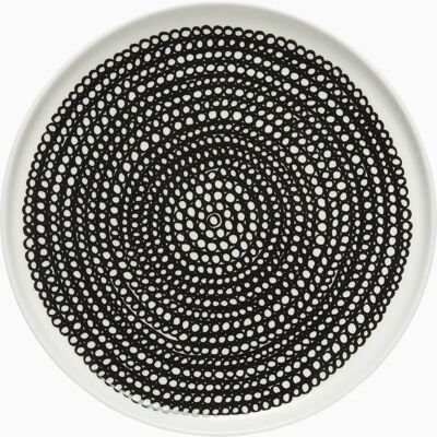 Marimekko Räsymatto - 20cm Svart Små Prikker - Dessertfat Marimekko Räsymatto - 20cm Svart Små Prikker - Dessertfat