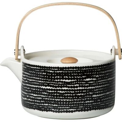 Marimekko Oiva/Siirtolapuutarha Tekanne - 7dl Hvit/Svart Marimekko Oiva/Siirtolapuutarha Tekanne - 7dl Hvit/Svart