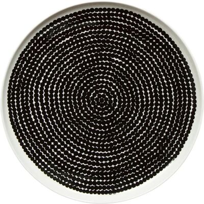 Marimekko Räsymatto Tallerken - 25cm Svart/Hvit - Tallerken Marimekko Räsymatto Tallerken - 25cm Svart/Hvit - Tallerken