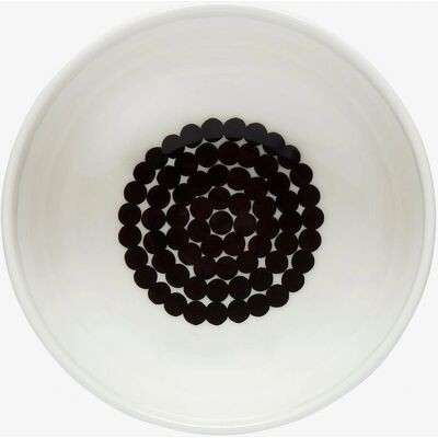 Marimekko Oiva Räsymatto Serveringsskål - 300 ml - Hvid/Sort Marimekko Oiva Räsymatto Serveringsskål - 300 ml - Hvid/Sort
