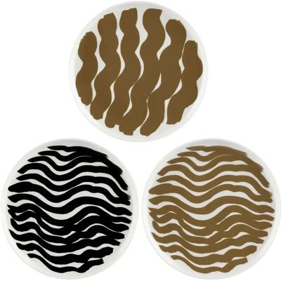 Marimekko Oiva Hyräily Tallerkener Ø 20 cm - Settet med 3 Tallerkener Marimekko Oiva Hyräily Tallerkener Ø 20 cm - Settet med 3 Tallerkener
