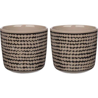 Marimekko Oiva Siirtolapuutarha - Kaffekopp - Beige / Terra / Svart - Kaffekopp Marimekko Oiva Siirtolapuutarha - Kaffekopp - Beige / Terra / Svart - Kaffekopp