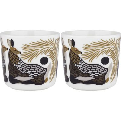 Marimekko Oiva Peura Keramikkoppesett 200ml Marimekko Oiva Peura Keramikkoppesett 200ml