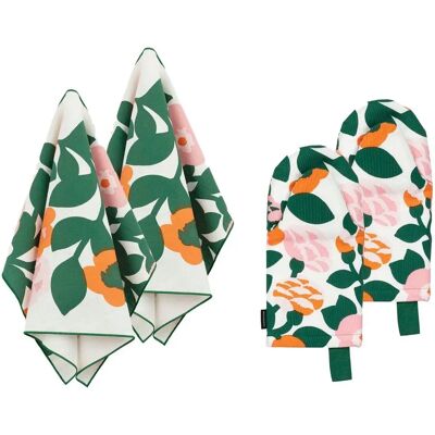 Marimekko Pieni Green Green - Kjøkken tekstilsett Marimekko Pieni Green Green - Kjøkken tekstilsett