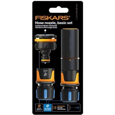 Fiskars Tuinslang Fitting Set - Verstelbare Spraykoppen - Tuinset Fiskars Tuinslang Fitting Set - Verstelbare Spraykoppen - Tuinset