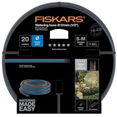 Fiskars 1027107 Tuyau d'arrosage - 20m, Bleu, Gris - Tuyau d'arrosage - Publicité Fiskars 1027107 Tuyau d'arrosage - 20m, Bleu, Gris - Tuyau d'arrosage - Publicité