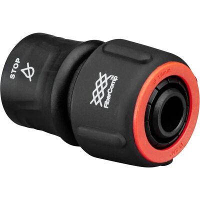 Fiskars FiberComp Tuinslangkoppeling - Stopmechanisme - 19mm - 8 stuks Fiskars FiberComp Tuinslangkoppeling - Stopmechanisme - 19mm - 8 stuks