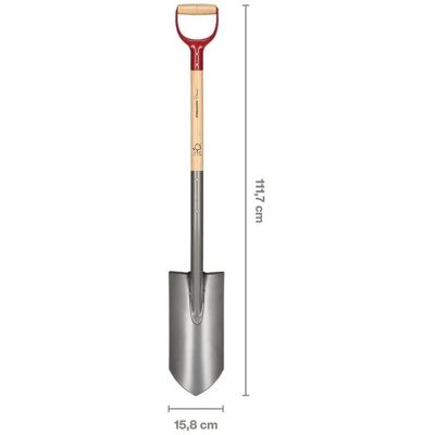 Fiskars Drainage Spade Classic - Skarpt borstålsblad, D-håndtag - Drainage Spade Fiskars Drainage Spade Classic - Skarpt borstålsblad, D-håndtag - Drainage Spade
