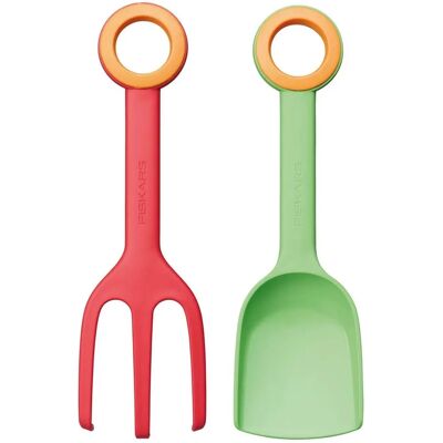 Fiskars Kinder-Garten-Set - Schaufel & Kultivator - 24cm Fiskars Kinder-Garten-Set - Schaufel & Kultivator - 24cm