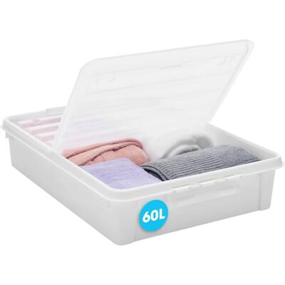 SmartStore Bettenroller - Weiß - 60L - Unterbett-Box SmartStore Bettenroller - Weiß - 60L - Unterbett-Box