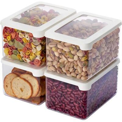 Set de cajas de almacenamiento Vision - A prueba de aire, Modular, 4 x 1,65L Set de cajas de almacenamiento Vision - A prueba de aire, Modular, 4 x 1,65L