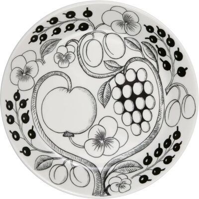 Arabia Paratiisi Svart Tallerken 21cm - Tallerken Arabia Paratiisi Svart Tallerken 21cm - Tallerken