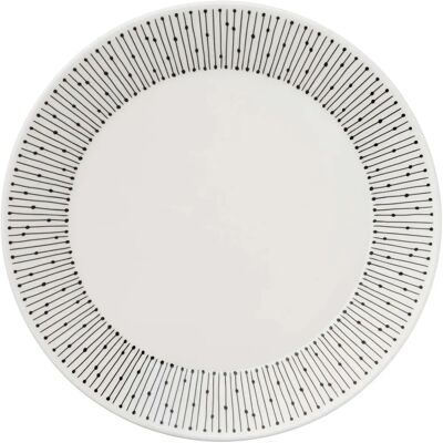 Arabia Mainio Sarastus - Servise - 19cm Svart og Hvit Arabia Mainio Sarastus - Servise - 19cm Svart og Hvit