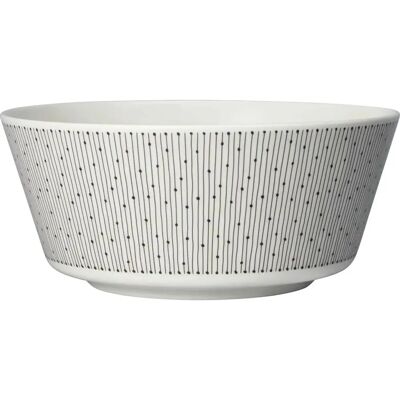 Arabia Mainio Sarastus Svart-hvitt Bolle 23cm Arabia Mainio Sarastus Svart-hvitt Bolle 23cm