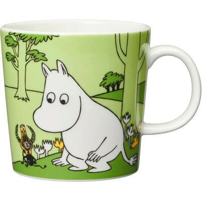 Arabia Moomin Kopp - Mummitroll grasgrønn - Porcelen Arabia Moomin Kopp - Mummitroll grasgrønn - Porcelen