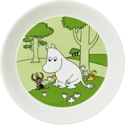 Arabia Moomin / Mumintroll 6 stk Tallerkener - Grøn Design Arabia Moomin / Mumintroll 6 stk Tallerkener - Grøn Design