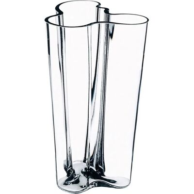 Vase Aalto d'Iittala - 251mm Verre Clair - Concepteur Alvar Aalto - Design Scandinave Moderne - Publicité Vase Aalto d'Iittala - 251mm Verre Clair - Concepteur Alvar Aalto - Design Scandinave Moderne - Publicité