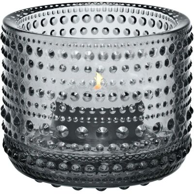 Iittala Kastehelmi Grå Glasljusstake - Ljusstake Iittala Kastehelmi Grå Glasljusstake - Ljusstake