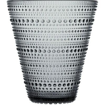 Jarrón Iittala Kastehelmi - Diseño de Gotas de Rocío - 154 mm Gris Jarrón Iittala Kastehelmi - Diseño de Gotas de Rocío - 154 mm Gris