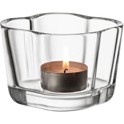 Iittala Alvar Aalto Soporte de Vela - Vela de Vidrio Transparente Iittala Alvar Aalto Soporte de Vela - Vela de Vidrio Transparente