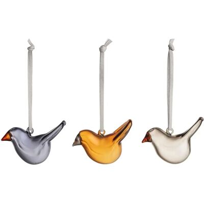 Iittala Toikka Glass Bird Set of 3 - Christmas Decor Iittala Toikka Glass Bird Set of 3 - Christmas Decor