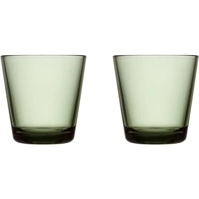 Iittala Kartio Tret grønn 2-pack - Drikkeglass Iittala Kartio Tret grønn 2-pack - Drikkeglass