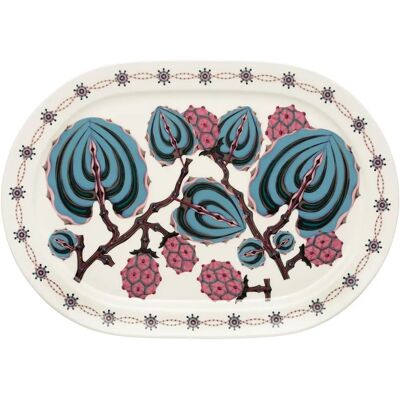 Iittala Taika Sato 41cm Oval Serveringsfat - Frukt og Grønnsaksmotiver Iittala Taika Sato 41cm Oval Serveringsfat - Frukt og Grønnsaksmotiver